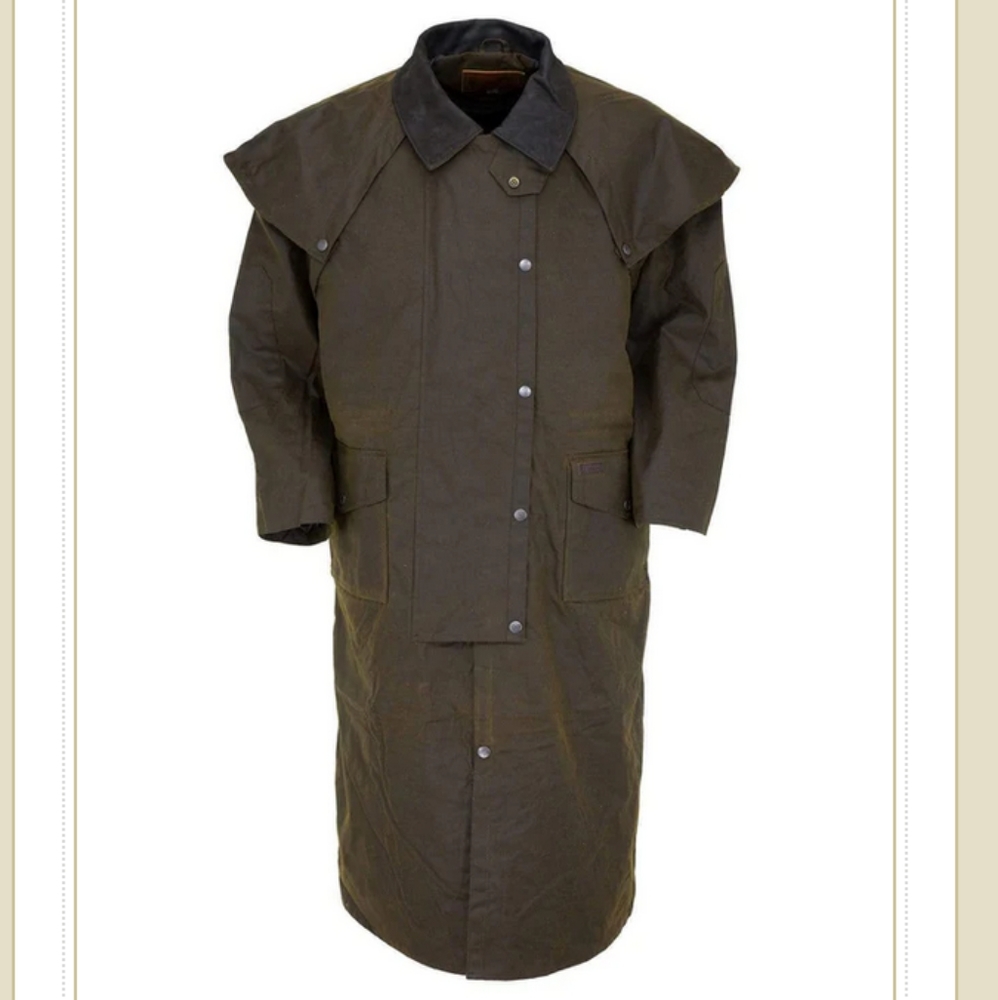 Men's Outback Trading CO Oil Slicker Duster Trench
